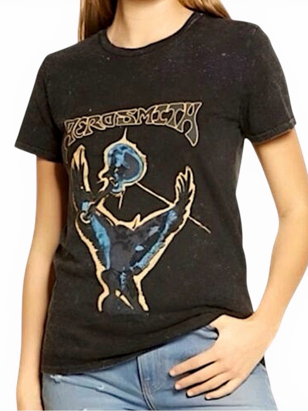 Treasure & Bond Aerosmith Vintage Wash Band Tee Shirt - Picture 12 of 12